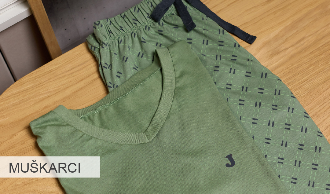 Muška maslinasto zelena pidžama